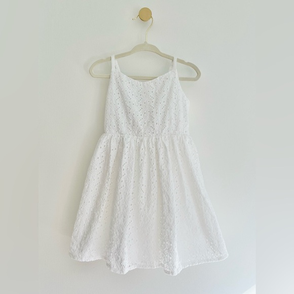 Gymboree Elegant Kids White Eyelet Spaghetti Strap Dress - Girls 3T - Picture 5 of 5